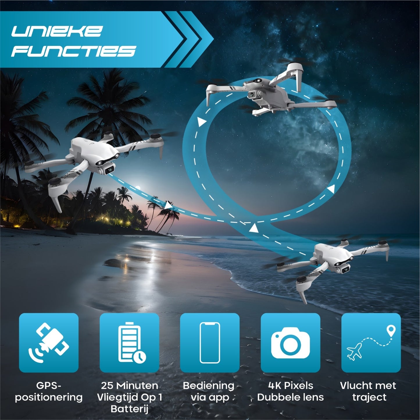 F10 Pro Drone met WiFi & Full HD Camera