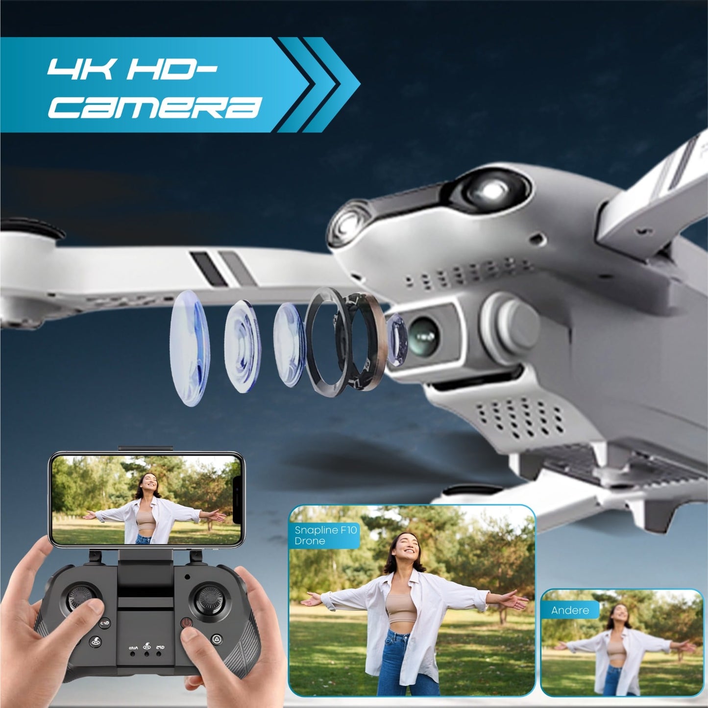 F10 Pro Drone met WiFi & Full HD Camera